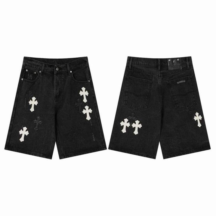 Picture of Chrome Hearts Jeans Short _SKUChromeHeartssz28-36oftx15188894